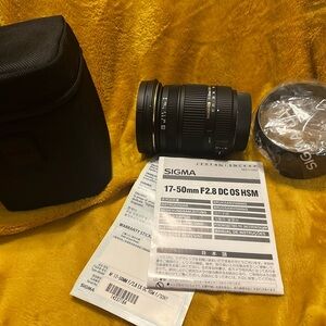 Sigma camera lens for Sony